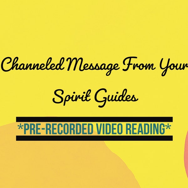 Channeled Message From Your Spirit Guides Pre-Recorded VIDEO Tarot Reading || Divination, Psychic Reading, Mediumship, Intuitive Reading