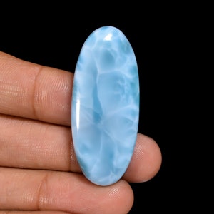 Schöne Qualität Natürliche Larimar Cabochon Oval Form Lose Edelstein für die Herstellung von Schmuck Larimar 55 Ct 43X18X7 MM