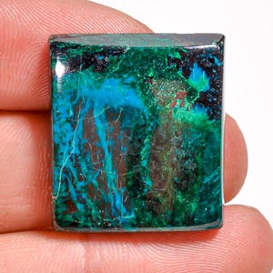 Amazing Chrysocolla Cabochon, Natural Chrysocolla Ogtogan Loose Gemstone,    Use Healing Crystals Stone, Size 22X25X6 MM 50 Ct