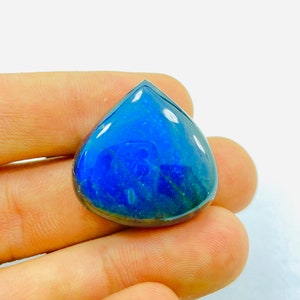 AAA Blue Fire Labradorite Cabochon Natural Labradorite Heart Shape Loose Gemstone Healing Crystal Jewery Makin 55 Ct 28X27X10 MM