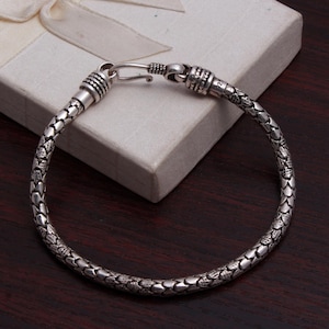 925 Silber Armband, Sterling Silber Armband, Herren Sterling Silber byzantinischen Armband, handgefertigtes Armband, Geburtstagsgeschenk für Sie & Ihn