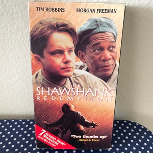Vintage Shawshank Redemption VHS Video Cassette Tape Tim Robbins Morgan Freeman