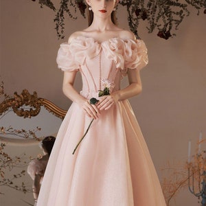 Vestidos largos color palo rosa sale