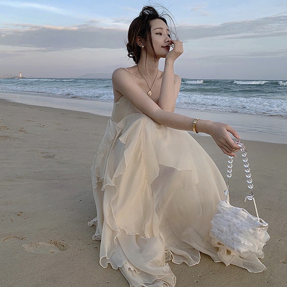 Beach Dress Vintage Dress Fairy Dress 