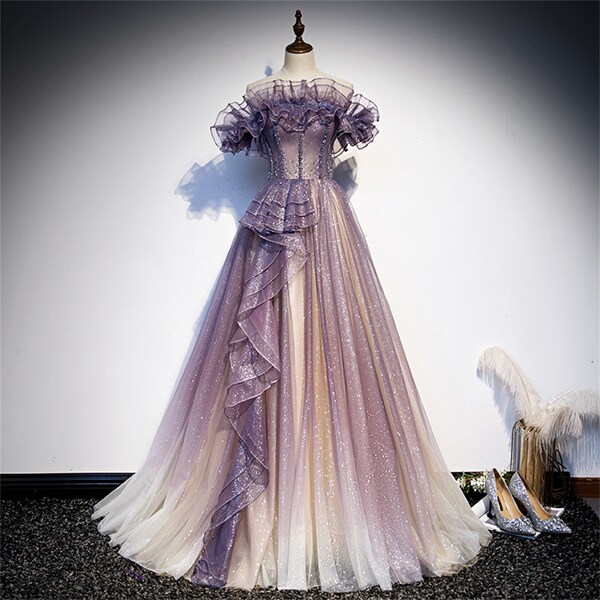 Purple Tulle Robe main image 1