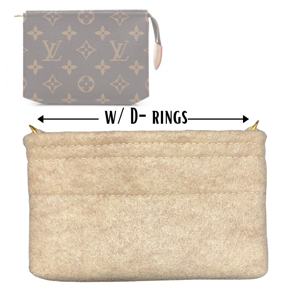 LV Toiletry Pouch 15/ 19/ 26 bag inner insert bag organiser to prevent  mess, Women's Fashion, Bags & Wallets, Cross-body Bags on Carousell