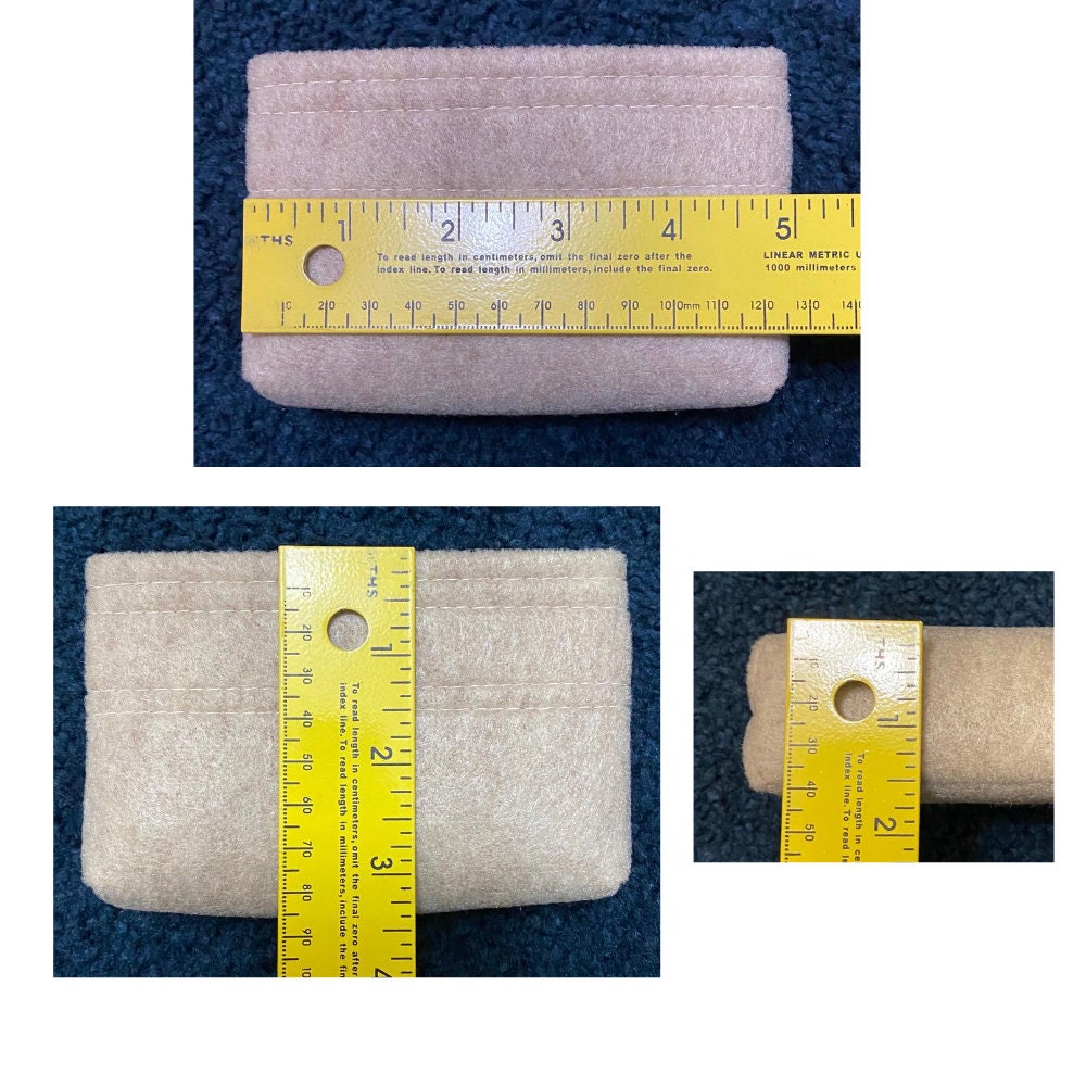 Felt Insert Organizer for L V Toiletry 15 Pouch W/ D-rings 