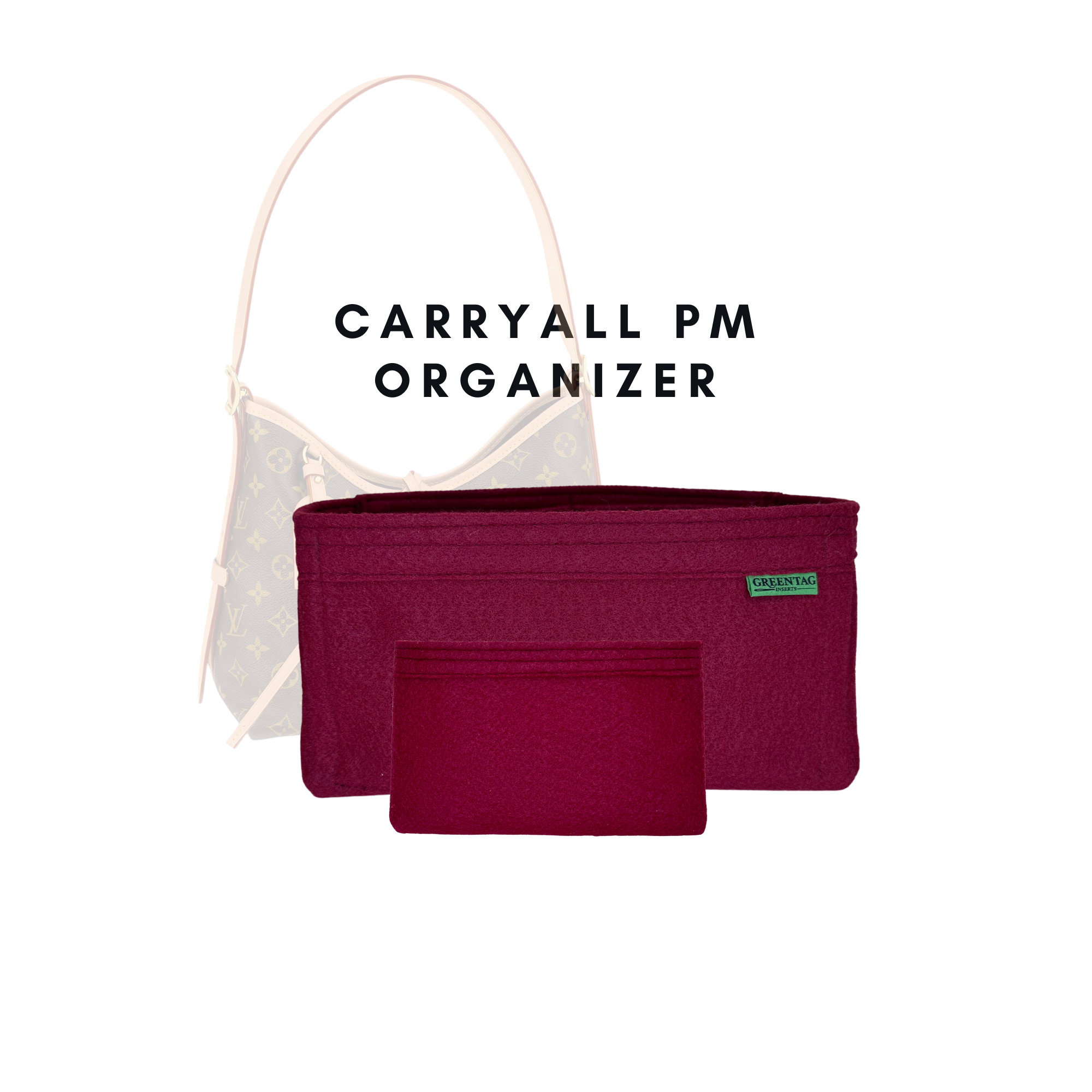 For carryall MM Felt Bag Organizer Tapered Design Bag Purse 