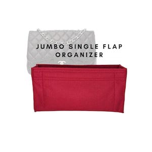 Jumbo Flap Organizer / Handmade Insert Organizer for Cha Jumbo Classic Flap