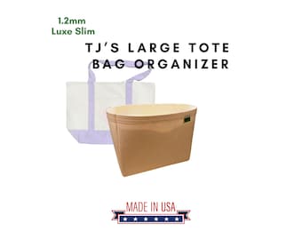 T.Joeのラージトートバッグ用 1.2mm 高級スリムフェルトインサートオーガナイザー / ハンドメイド