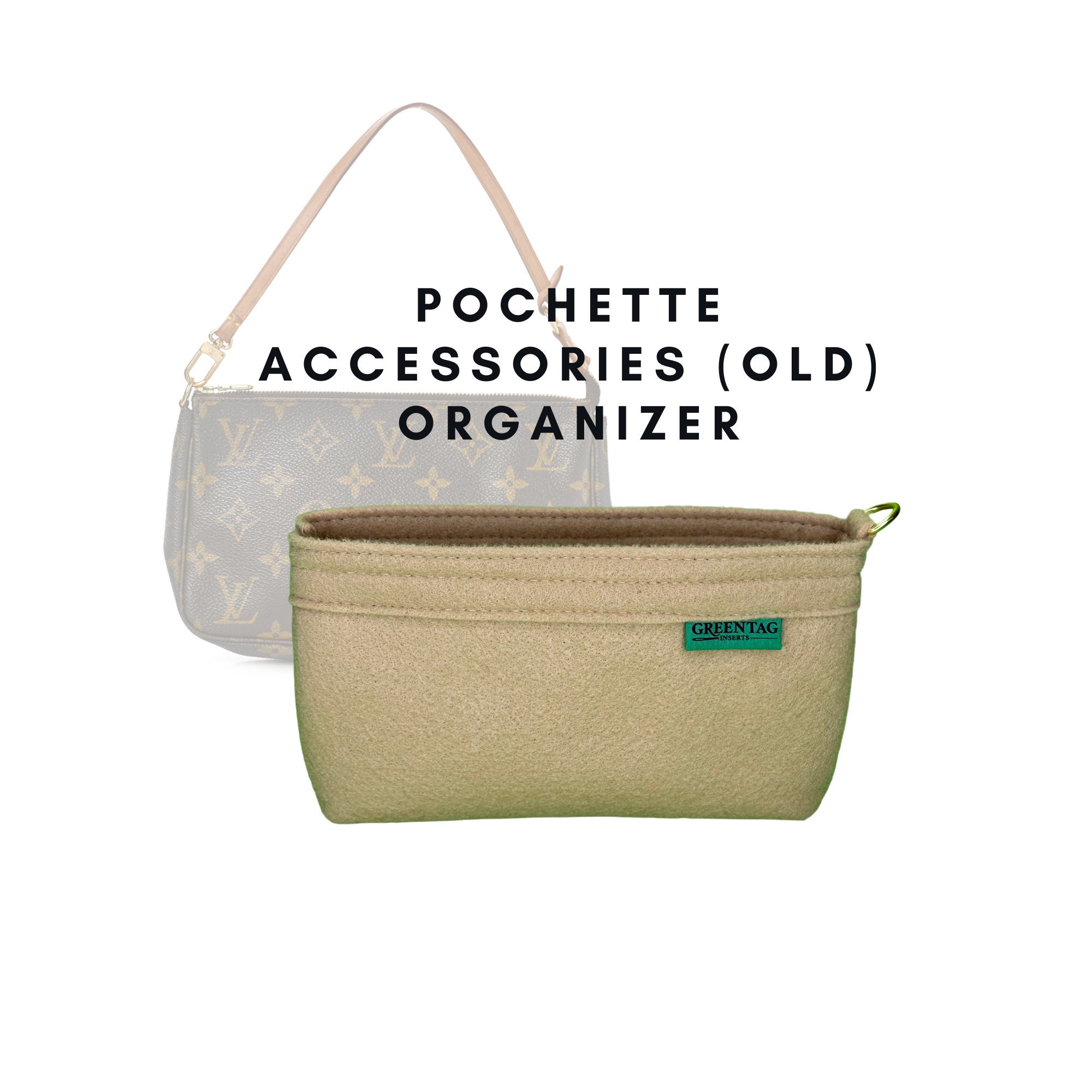 GreenTag, Bags, Felt Insert Organizer For Mini Pochette