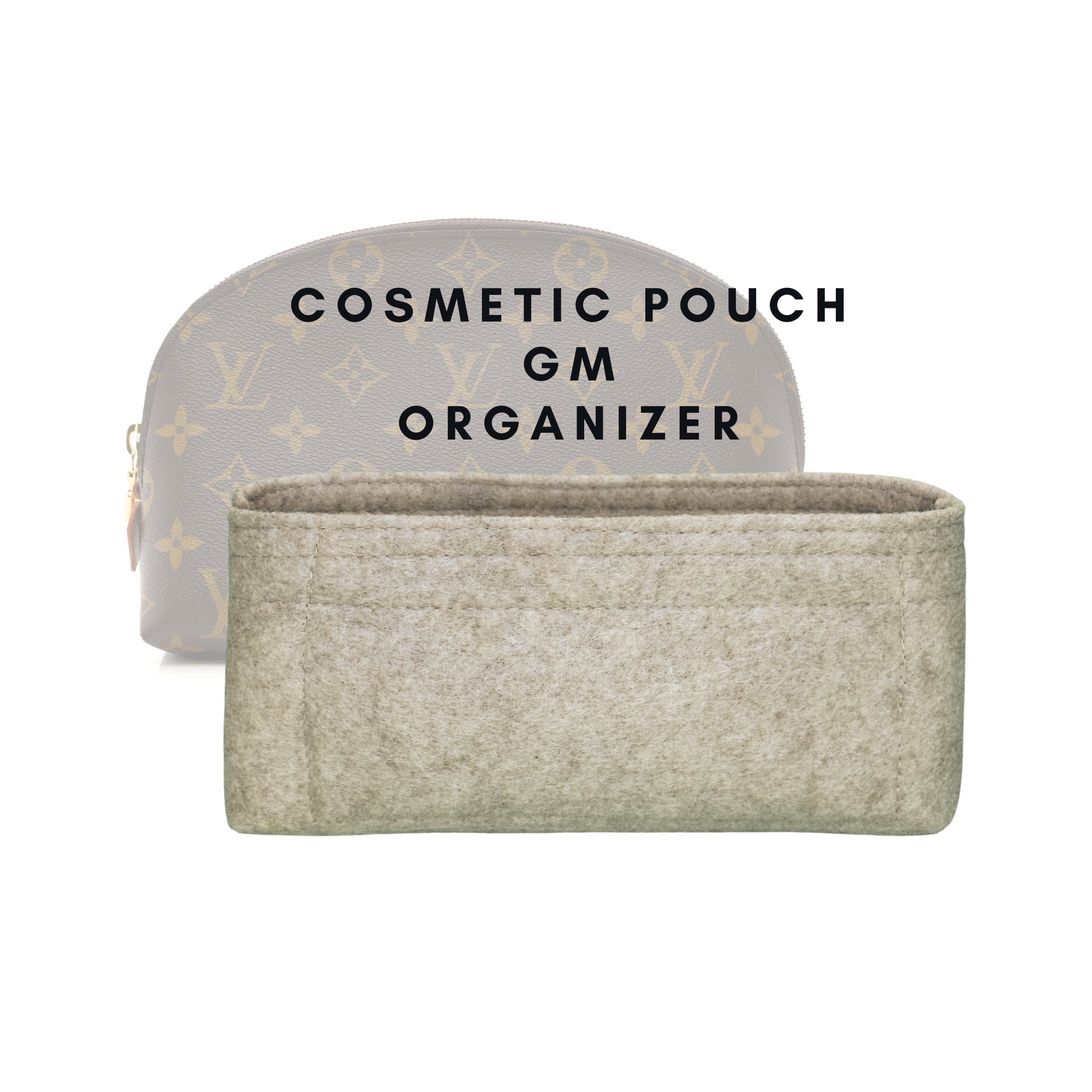 Felt Insert Organizer for L V Cosmetic Pouch GM Etsy Ireland