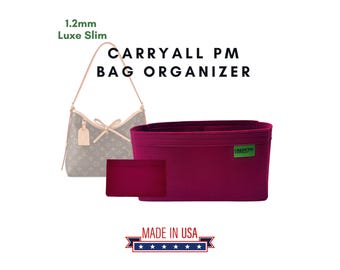 1.2mm Felt Insert Organizer for L V Carryall PM / Handmade Inserts