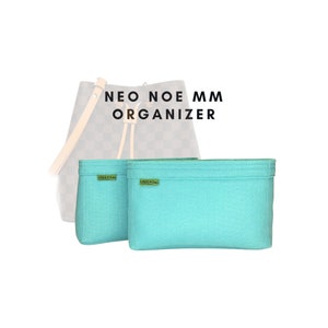 LEXSION Organizer,Bag Organizer,Insert purse organizer with 2 packs in one  set fit NeoNoe Noé Series perfectly Beige