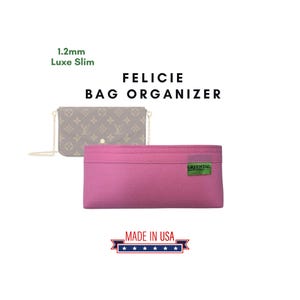 1.2 mm Luxe Slim Felt Insert for L V Pochette Felicie Crossbody / Handmade