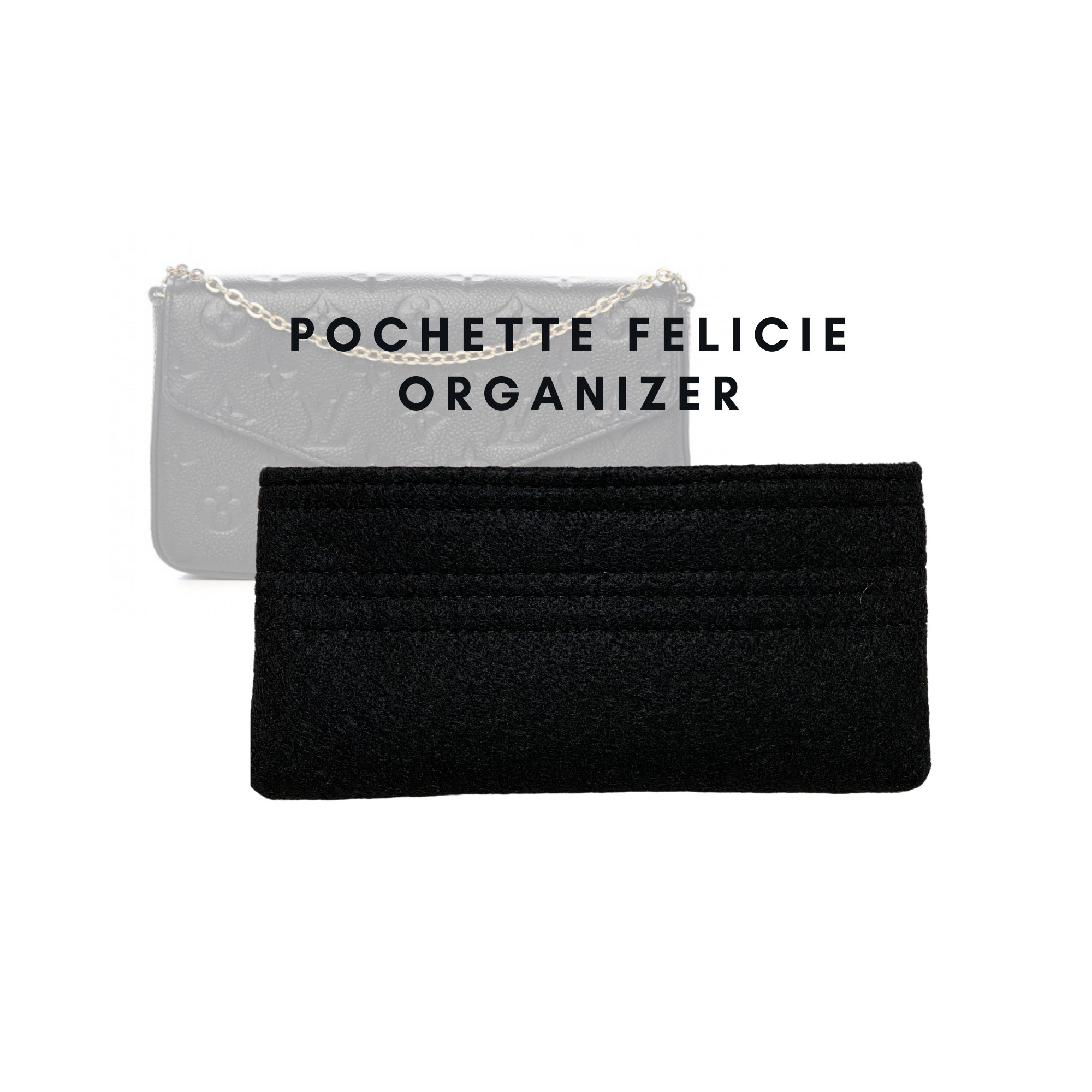 Felicie Pochette Felt Insert Organizer Shaper Protector 