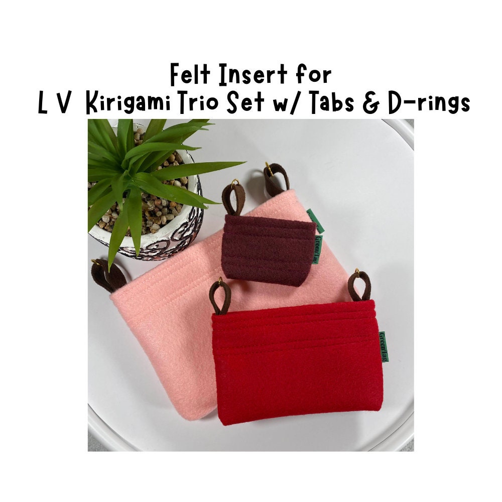 Buy Felt Insert Organizer for L V Trio Classic Kirigami Pouch Set Online in  India 