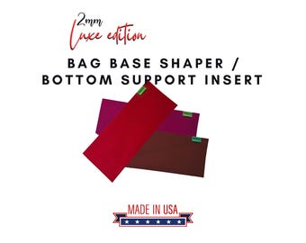 バッグベースシェイパー / ボトムサポートインサート / 構造化フェルト製ハンドバッグシェイパー / GreenTagInserts