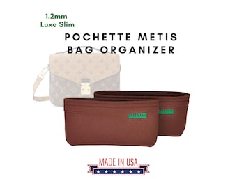 Organizador de fieltro de lujo de 1,2 mm para L V Pochette Metis / Hecho a mano
