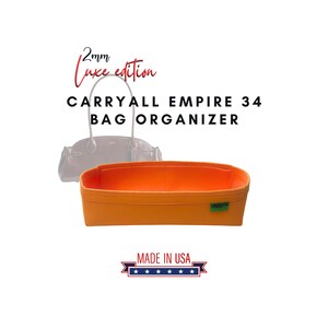 May include: Orange 2mm Luxe Edition Carryall Empire 34 Bag Organizer. Made in USA.