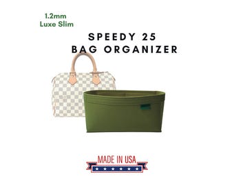 1.2 mm Luxe Slim Felt Insert Organizer for Speedy 25 / ハンドメイド