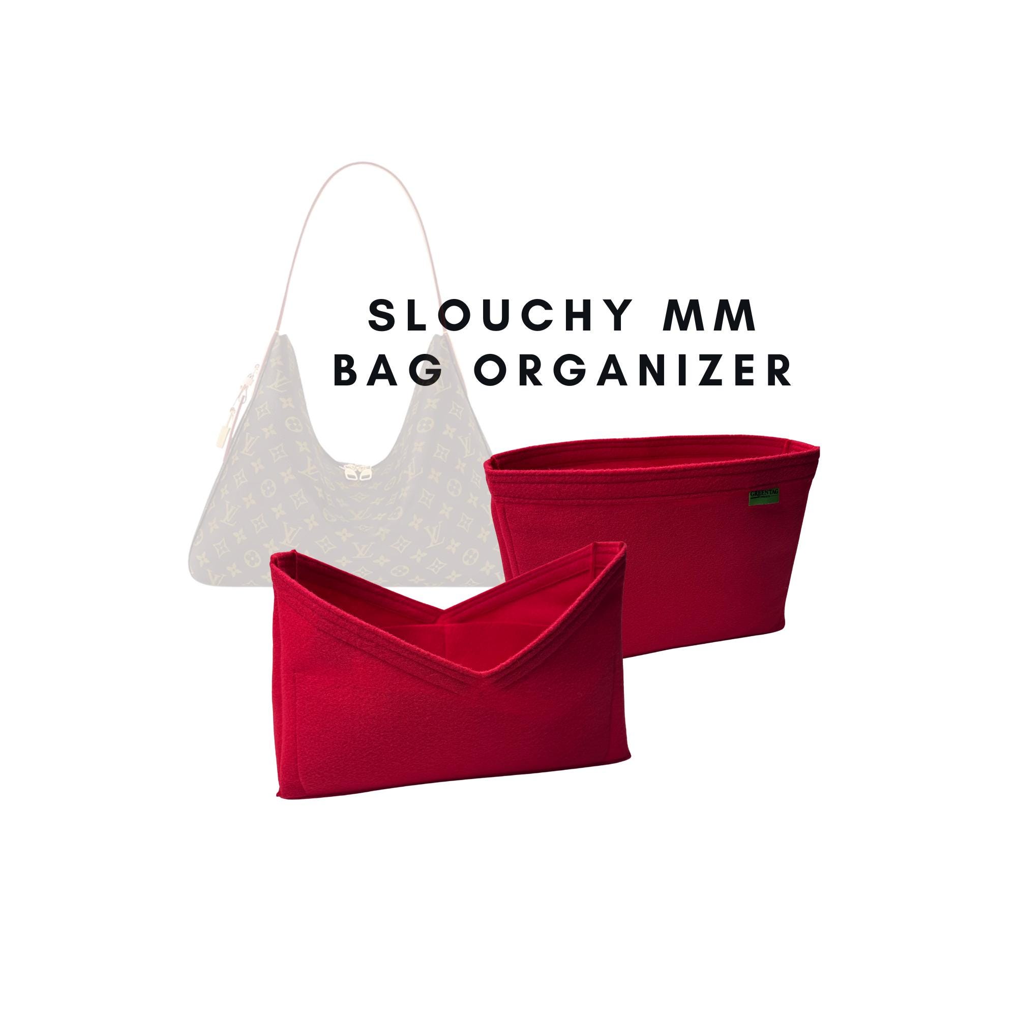 Felt Insert Organizer for L V Slouchy MM / Handmade