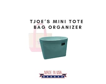 T.Joeのミニキャンバストート用軽量フェルトインサートオーガナイザー／ハンドメイドオーガナイザー