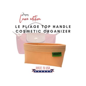 Luxe-editie vilten opbergdoos voor Le Pliage-cosmeticaetui met bovenste handgreep / handgemaakt