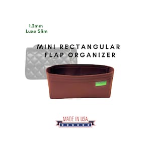 1.2 mm Felt Insert for Mini Rectangular Flap Bag Organizer