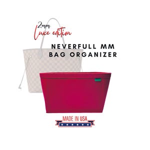 Luxe Edition Felt Insert Organizer for L V Neverfull MM