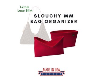 1.2 mm Luxe Slim Felt Insert Organizer for L V Slouchy MM / ハンドメイド