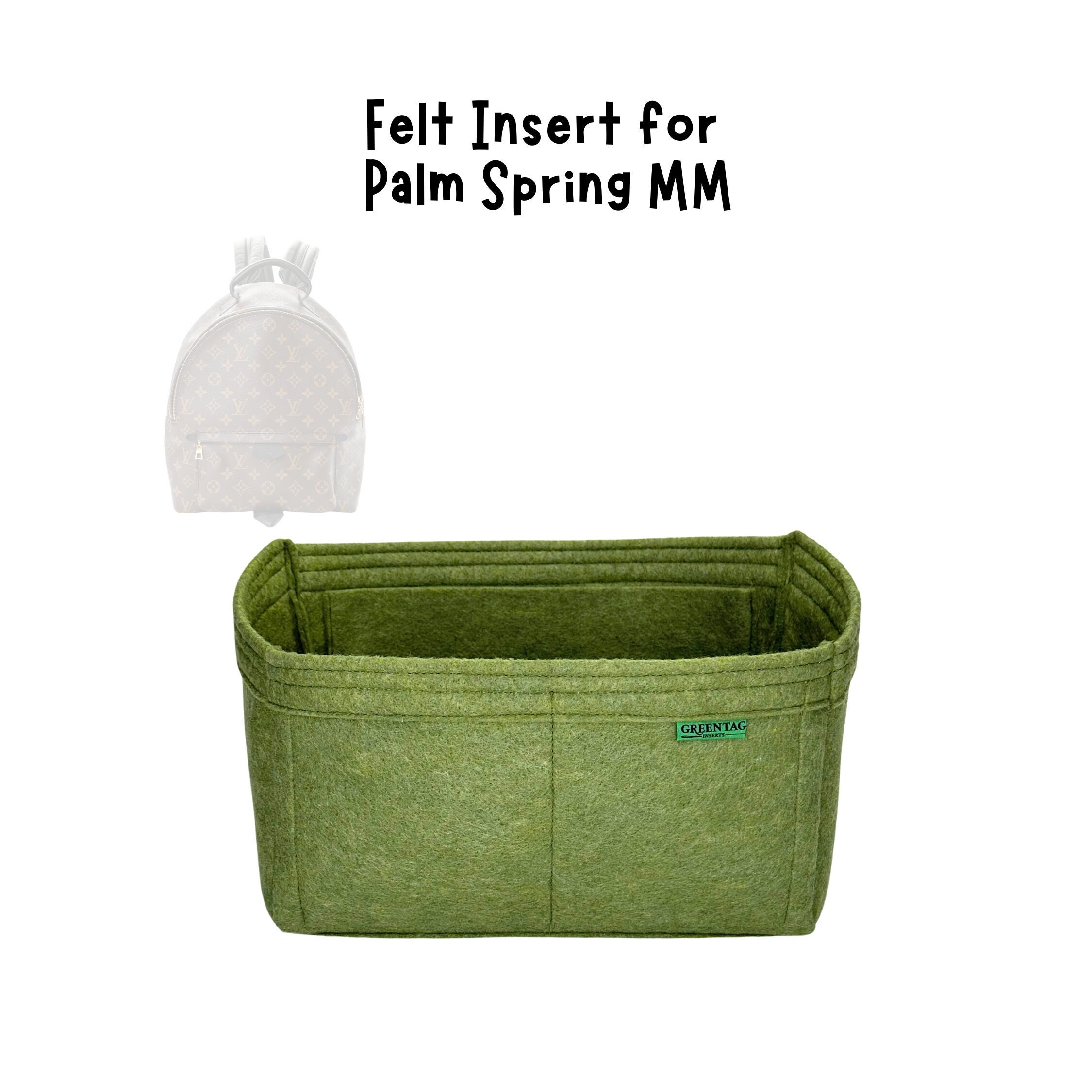 Bag Organizer for LV Palm Springs Mini Backpack - Premium Felt (Handmade/20  Colors) : Handmade Products 
