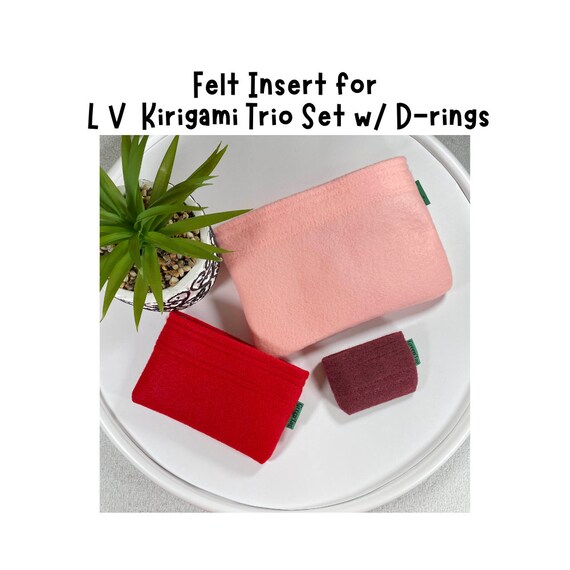 Felt Insert Organizer for L V Trio Classic Kirigami Pouch Set 