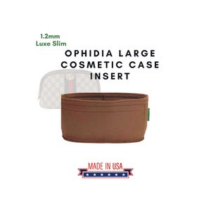 Organizador de fieltro de lujo de 1,2 mm para el estuche grande de cosméticos Ophidia