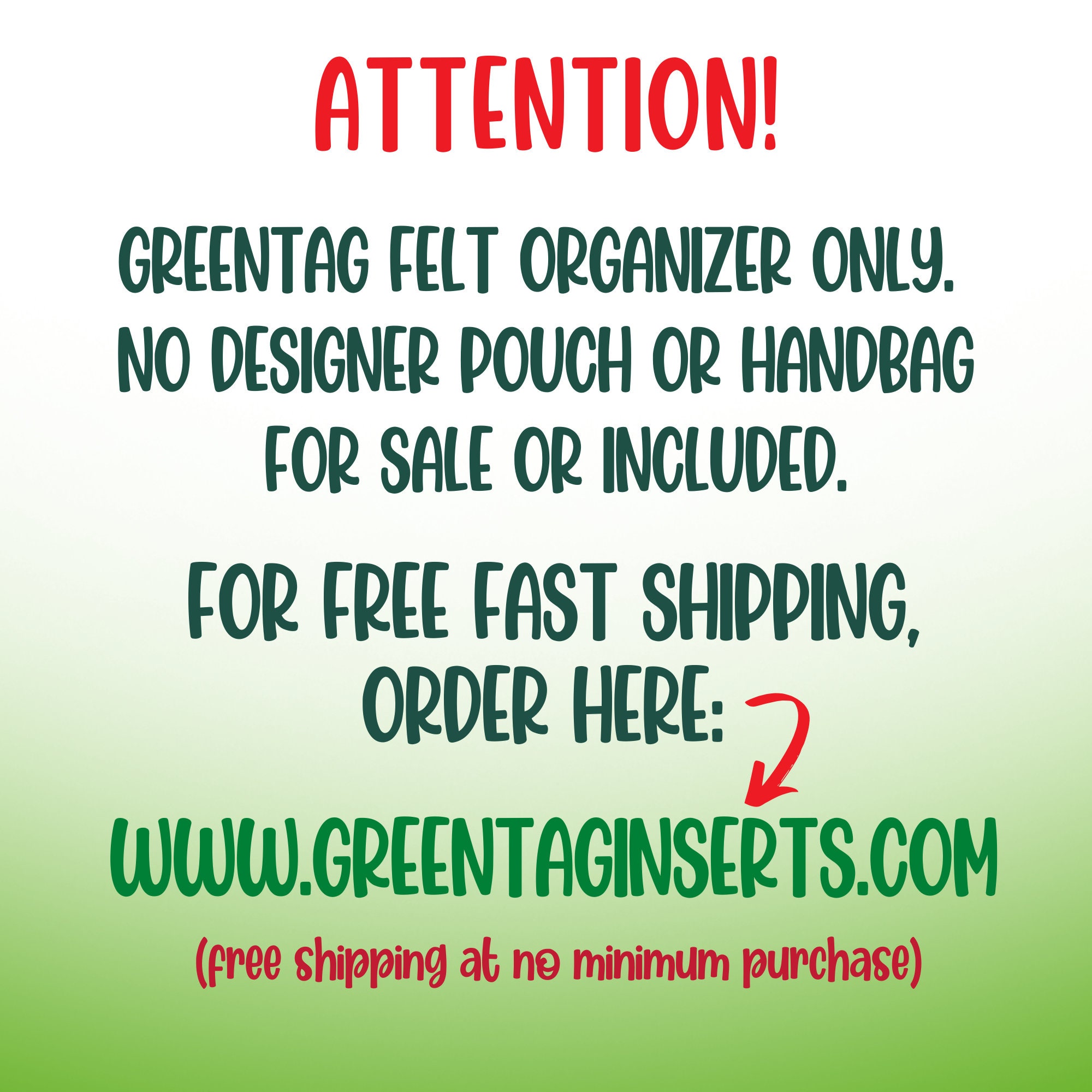 Felt Insert Organizer for Onthego PM – GreenTag Inserts