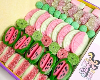 Watermelon Pick N Mix Box, Sweets, Gift, Custom Sweet Box, 1KG Pick and Mix, Sweet box, Letterbox Sweets, Candy box, Pick and Mix