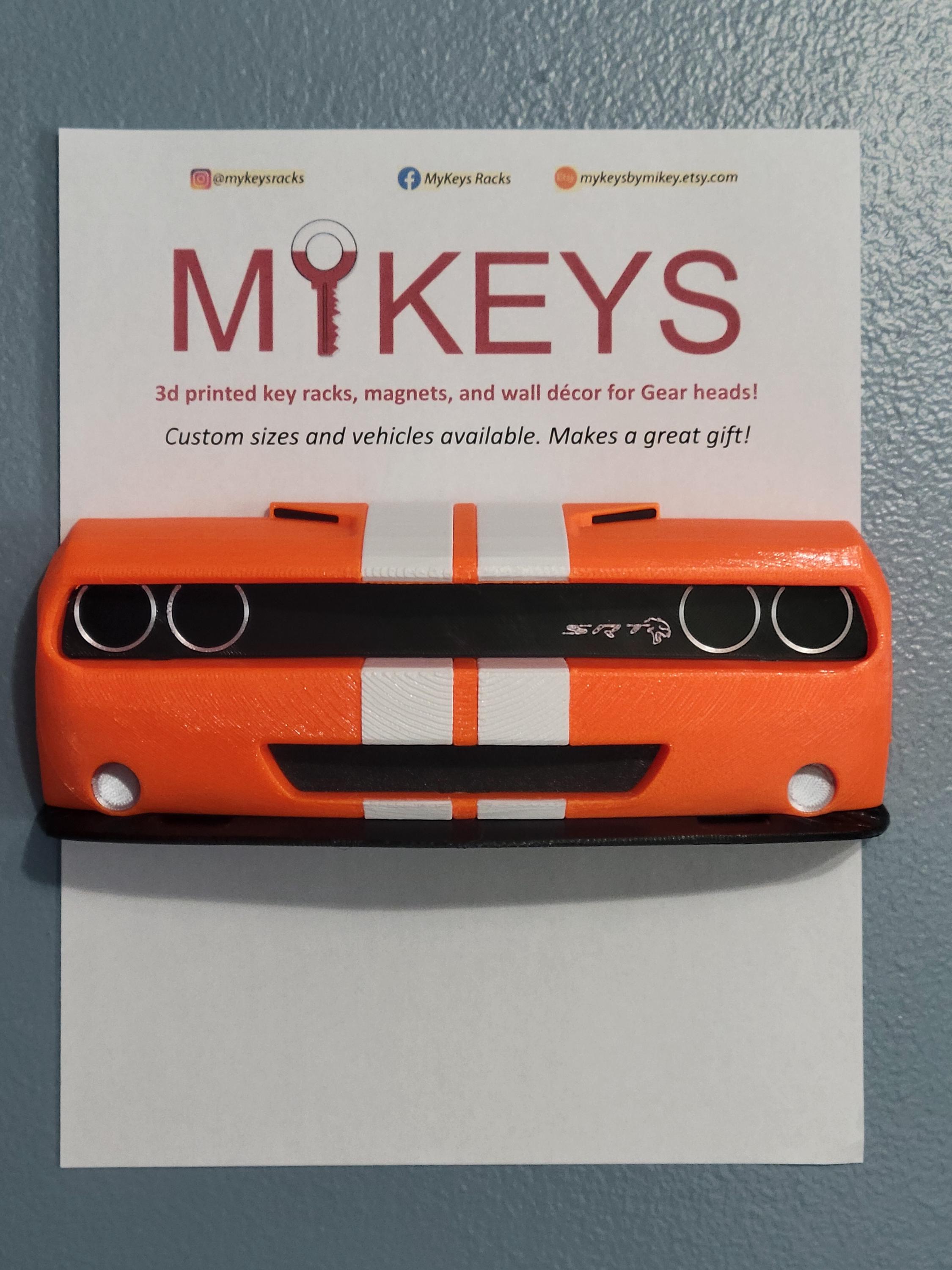 Dodge Challenger Keyrack, 2008 - 2023, Magnet, 3rd Gen, Keys, Rack
