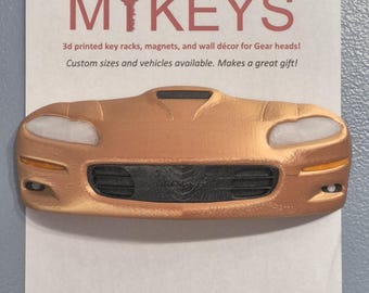 Camaro Keyrack Wall Art 1998 - 2002, 3D Printed, 4th Gen, Chevrolet Camaro, Z28, Key Rack, Muscle Car, SS, F-body, Catfish