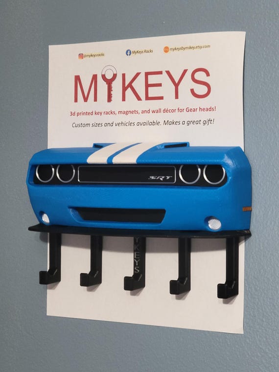 Dodge Challenger Keyrack, 2008 - 2023, Magnet, 3rd Gen, Keys, Rack