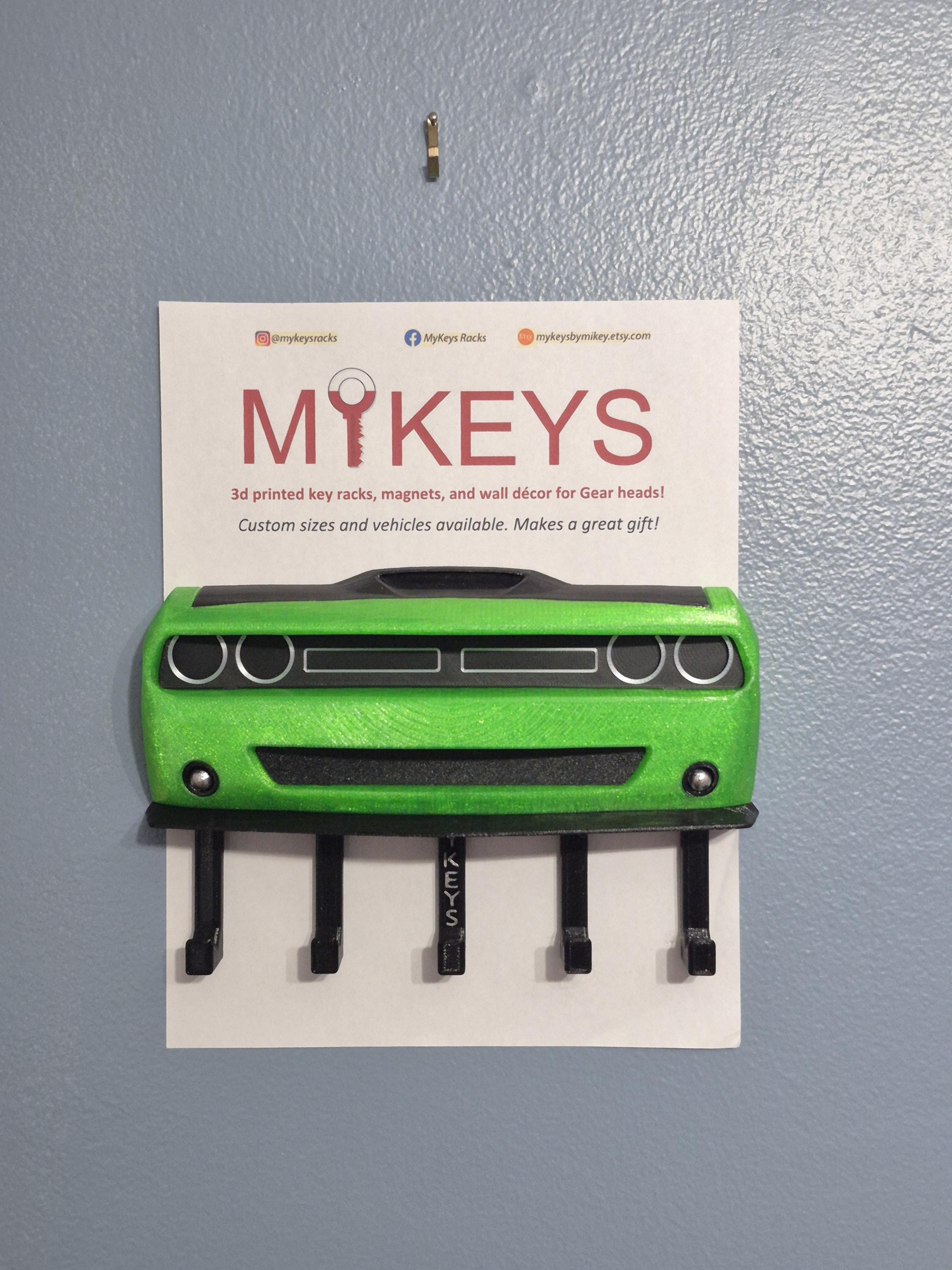 Dodge Challenger Keyrack, 2008 - 2023, Magnet, 3rd Gen, Keys, Rack