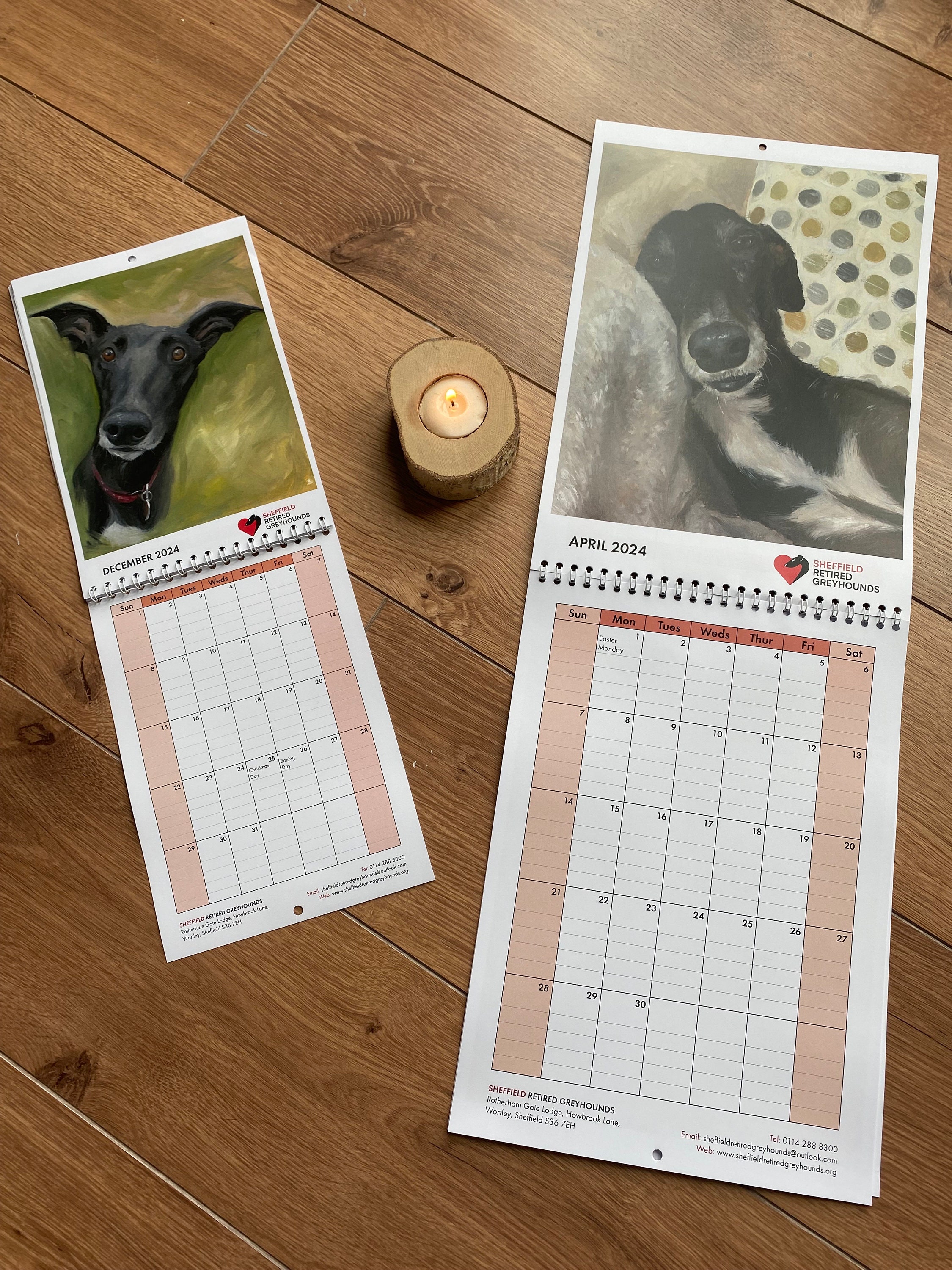 Greyhound Calendar A5 Etsy UK