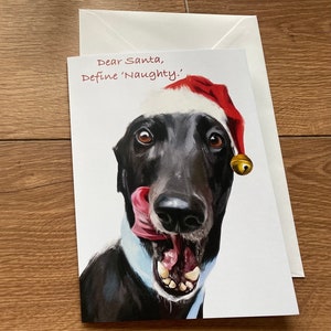 Greyhound Christmas card