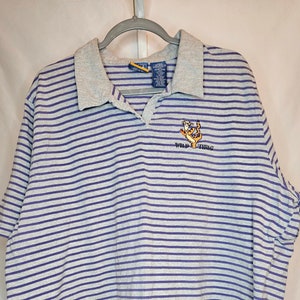 Vintage Tigger Collared Striped Disney Shirt Size 26W/28W