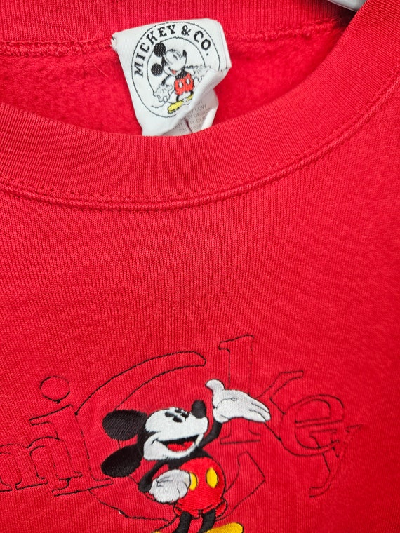 Vintage Mickey Mouse Sweatshirt 90s Size Medium - image 5