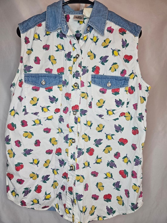 Vintage Winnie the Pooh Disney Denim Vest - image 3