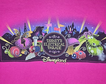 Vintage Disney Main Street Electrical Parade Shirt XXL Pink