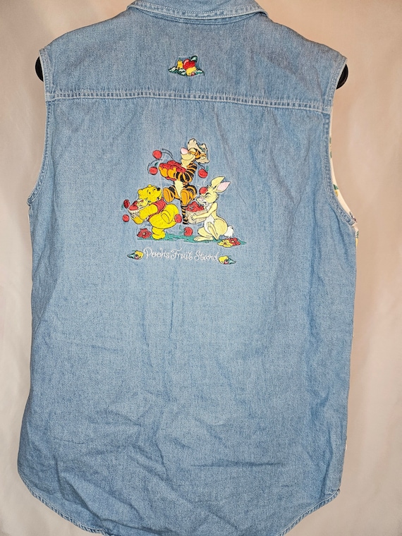 Vintage Winnie the Pooh Disney Denim Vest