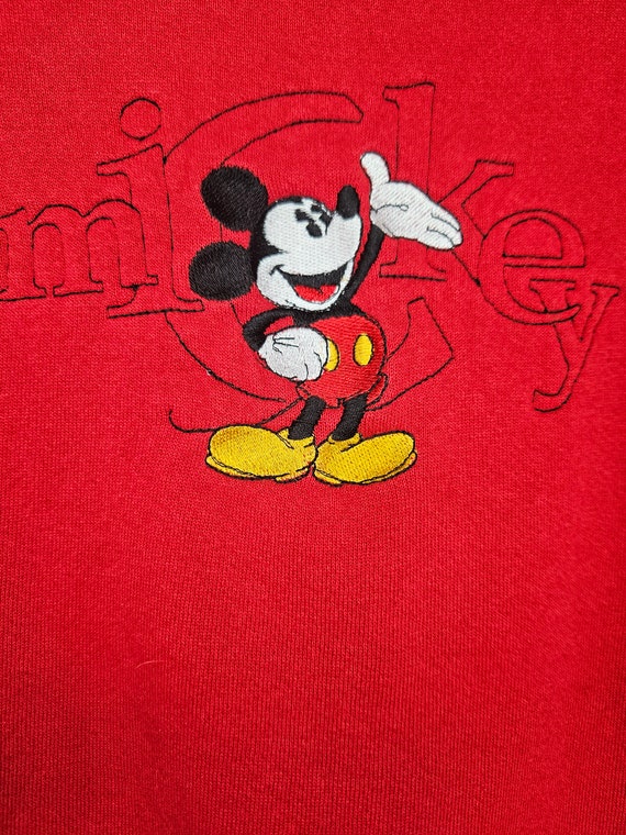 Vintage Mickey Mouse Sweatshirt 90s Size Medium - image 3