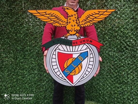 3d Benfica Team Logo Wall Art Sl Benfica For Wall Sl Etsy