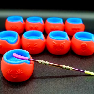Chill Buddy Mood Concentrate Catcher | Silicone Paintbrush & Dab Tool Holder | Terp Pearl Display for Easy Use
